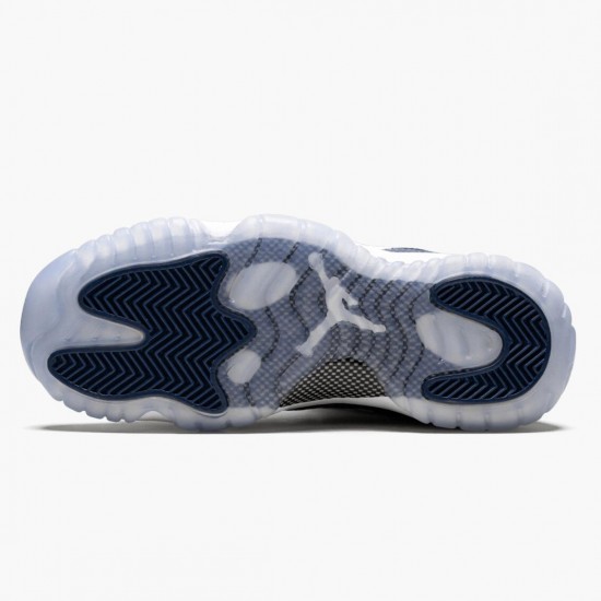 Air Jordan 11 Low Navy Snakeskin Pánské CD6847 102 Whiite Černá-Navy AJ11 Černá Jordánské boty