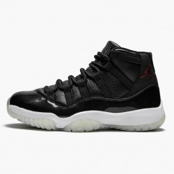 Air Jordan 11 Retro "72-10" 378037 002 Černá Gym Červené-Bílý-Anthracite AJ11 Černá Jordánské boty