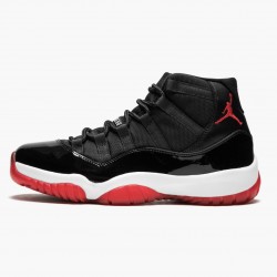 Air Jordan 11 Retro "Bred" Pánské 378037 010 Černá/Varsity Červené-Bílý AJ11 Černá Jordánské boty