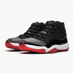 Air Jordan 11 Retro "Bred" Pánské 378037 010 Černá/Varsity Červené-Bílý AJ11 Černá Jordánské boty