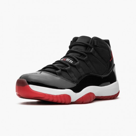 Air Jordan 11 Retro Bred Pánské 378037 010 Černá/Varsity Červené-Bílý AJ11 Černá Jordánské boty