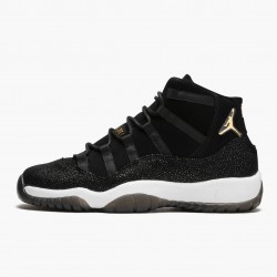 Air Jordan 11 Retro "Heiress Černá Stingray" 852625 030 Černá/Metallic Zlato-Bílý AJ11 Černá Jordánské boty