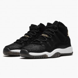 Air Jordan 11 Retro "Heiress Černá Stingray" 852625 030 Černá/Metallic Zlato-Bílý AJ11 Černá Jordánské boty