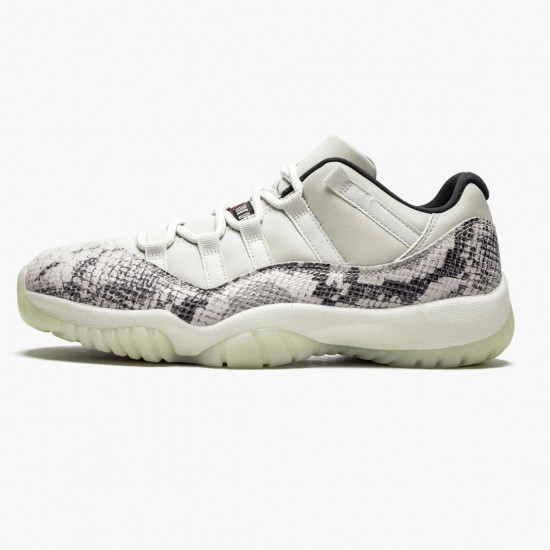 Air Jordan 11 Retro Low Snake Light Bone CD6846 002 Light Bone/Smoke Šedá/Bílý-Bl AJ11 Černá Jordánské boty