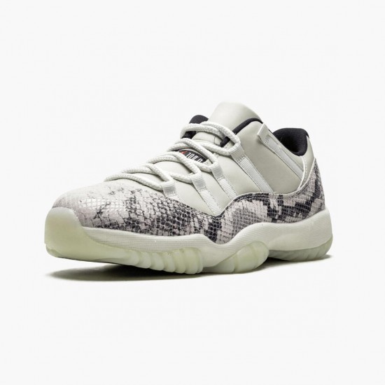 Air Jordan 11 Retro Low Snake Light Bone CD6846 002 Light Bone/Smoke Šedá/Bílý-Bl AJ11 Černá Jordánské boty