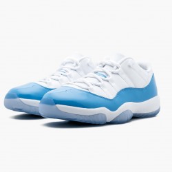 Air Jordan 11 Retro Low "University Modrý" 528895 106 Bílý/University Modrý AJ11 Černá Jordánské boty