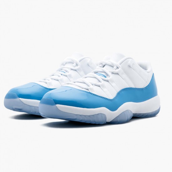 Air Jordan 11 Retro Low University Modrý 528895 106 Bílý/University Modrý AJ11 Černá Jordánské boty