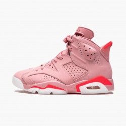 Air Jordan 6 Retro "Aleali May" Dámské CI0550 600 Rust Růžový/Bright Crimson AJ6 Černá Jordánské boty