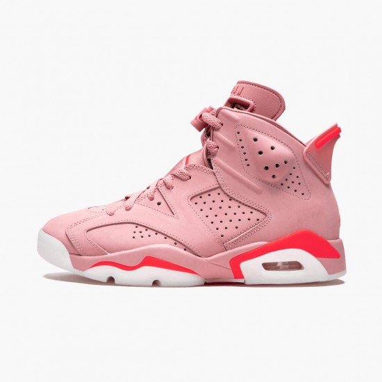 Air Jordan 6 Retro Aleali May Dámské CI0550 600 Rust Růžový/Bright Crimson AJ6 Černá Jordánské boty