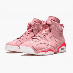 Air Jordan 6 Retro "Aleali May" Dámské CI0550 600 Rust Růžový/Bright Crimson AJ6 Černá Jordánské boty