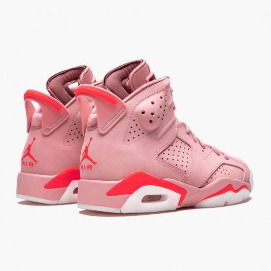 Air Jordan 6 Retro Aleali May Dámské CI0550 600 Rust Růžový/Bright Crimson AJ6 Černá Jordánské boty