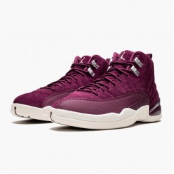 Air Jordan 12 Retro "Bordeaux" Pánské AJ12 130690 617 Bordeaux/Sail-Metallic Stříbrný Jordánské boty