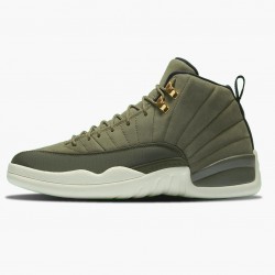 Air Jordan 12 Retro "Chris Paul Class of 2003" Pánské AJ12 130690 301 Olive Canvas/Sail/Černá-Metall Jordánské boty