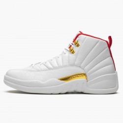 Air Jordan 12 Retro "FIBA" AJ12 130690 107 Bílý/University Červené/Metallic Jordánské boty