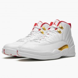 Air Jordan 12 Retro "FIBA" AJ12 130690 107 Bílý/University Červené/Metallic Jordánské boty