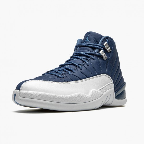 Air Jordan 12 Retro Indigo Pánské AJ12 130690 404 Stone Modrý/Legend Modrý-Obsidia Jordánské boty