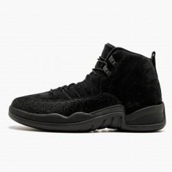 Air Jordan 12 Retro "OVO Černá" Pánské AJ12 873864 032 Černá/Černá-Metallic Zlato Jordánské boty