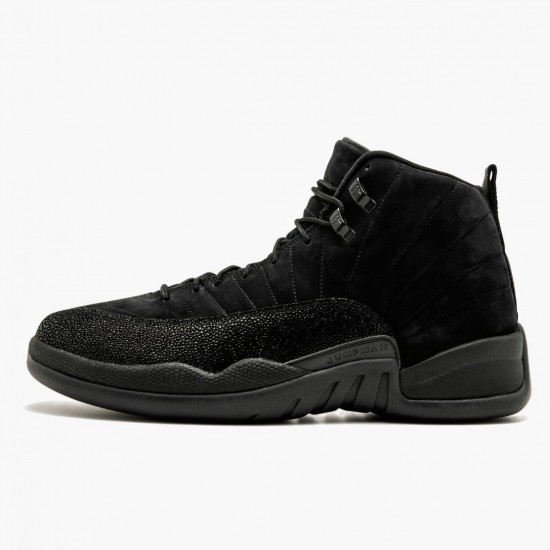 Air Jordan 12 Retro OVO Černá Pánské AJ12 873864 032 Černá/Černá-Metallic Zlato Jordánské boty