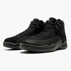 Air Jordan 12 Retro "OVO Černá" Pánské AJ12 873864 032 Černá/Černá-Metallic Zlato Jordánské boty