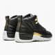 Air Jordan 12 Retro Reptile AJ12 AO6068 007 Černá/Metallic-Zlato Bílý Jordánské boty