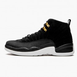 Air Jordan 12 Retro "Reverse Taxi" Pánské AJ12 130690 017 Černá/Zlato-Bílý Jordánské boty