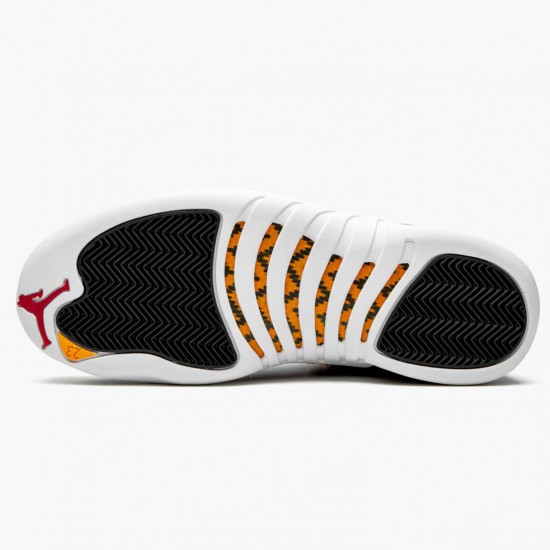 Air Jordan 12 Retro Reverse Taxi Pánské AJ12 130690 017 Černá/Zlato-Bílý Jordánské boty