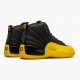 Air Jordan 12 Retro University Zlato Pánské AJ12 130690 070 Černá/Černá-University Zlato Jordánské boty