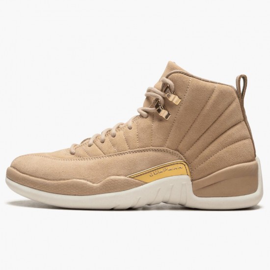 Air Jordan 12 Retro Vachetta Tan Dámské AJ12 AO6068 203 Hnědý Jordánské boty