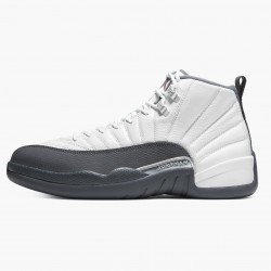 Air Jordan 12 Retro Bílý "Dark Šedá" Pánské AJ12 130690 160 Bílý/Dark Šedá-Gym Červené Jordánské boty