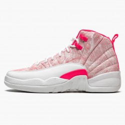 Air Jordan 12 Retro GS "Arctic Růžový" 510815 101 Bílý/Arctic Punch-Hyper Růžový Dámské AJ12 Jordánské boty