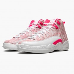 Air Jordan 12 Retro GS "Arctic Růžový" 510815 101 Bílý/Arctic Punch-Hyper Růžový Dámské AJ12 Jordánské boty