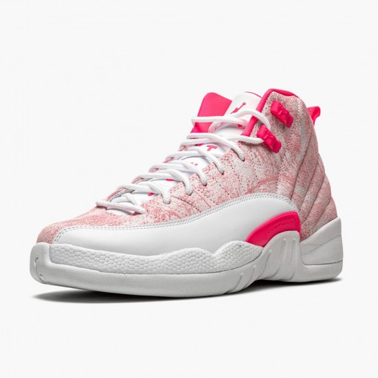 Air Jordan 12 Retro GS Arctic Růžový 510815 101 Bílý/Arctic Punch-Hyper Růžový Dámské AJ12 Jordánské boty