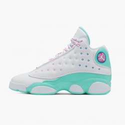 Air Jordan 13 Retro "Aurora Zelená" Dámské Bílý/Soar/Aurora-Zelená-Digita 439358 100 AJ13 Jordánské boty