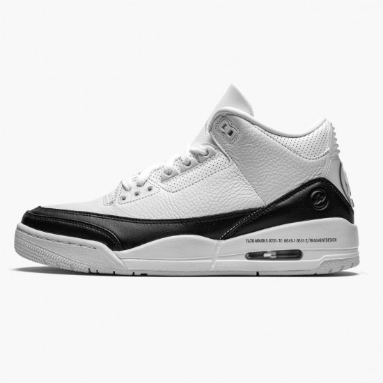 Air Jordan 3 Retro Fragment DA3595 100 Bílý/Černá-Bílý AJ3 Jordánské boty