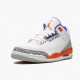 Air Jordan 3 Retro Knicks 136064 148 Bílý/Old Royal University Ora AJ3 Jordánské boty