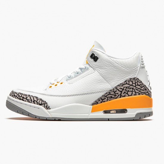 Air Jordan 3 Retro Laser Oranžovýý CK9246 108 Bílý/Laser Oranžovýý-Cement Šedá AJ3 Jordánské boty