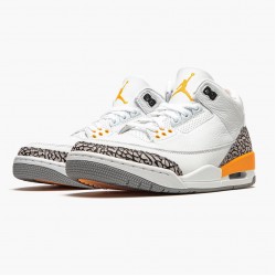 Air Jordan 3 Retro "Laser Oranžovýý" CK9246 108 Bílý/Laser Oranžovýý-Cement Šedá AJ3 Jordánské boty