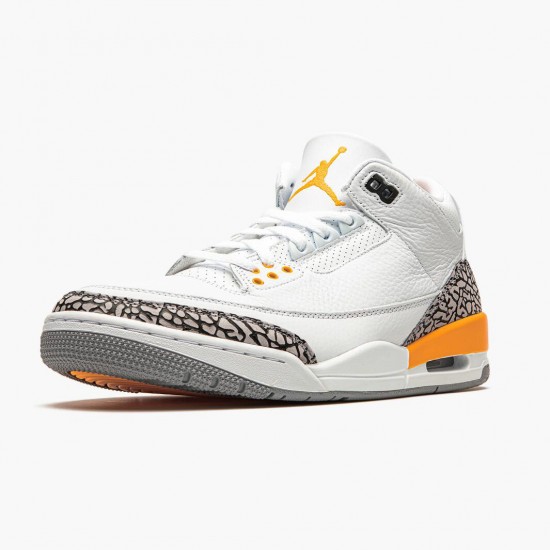 Air Jordan 3 Retro Laser Oranžovýý CK9246 108 Bílý/Laser Oranžovýý-Cement Šedá AJ3 Jordánské boty