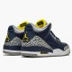 Air Jordan 3 Retro Michigan Pánské AJ3 820064 Černá/University Zlato-Cement G AJ3 Jordánské boty