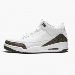 Air Jordan 3 Retro "Mocha" 136064 122 Bílý/Chrome/Dark Mocha AJ3 Jordánské boty