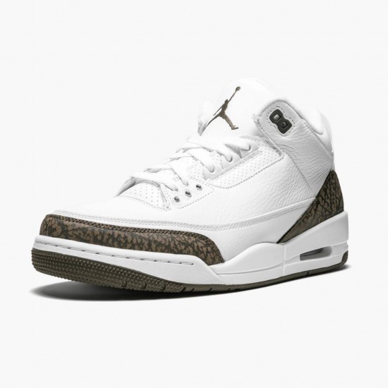 Air Jordan 3 Retro Mocha 136064 122 Bílý/Chrome/Dark Mocha AJ3 Jordánské boty