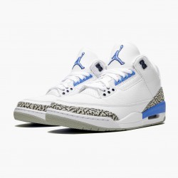 Air Jordan 3 Retro "UNC" CT8532 104 Bílý/Valor Modrý-Tech Šedá AJ3 Jordánské boty