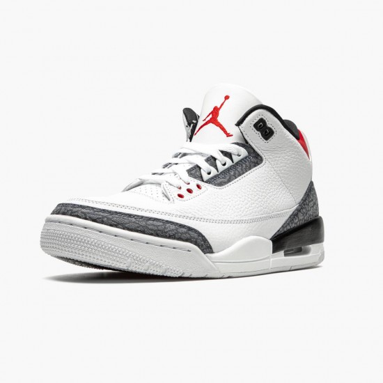 Air Jordan 3 SE DNM Fire Červené Pánské CZ6433 100 Bílý/Fire Červené-Černá AJ3 Jordánské boty