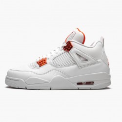 Air Jordan 4 Retro "Metallic Oranžovýý" CT8527 118 Bílý/Team Oranžovýý-Metallic Sil AJ4 Jordánské boty