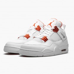 Air Jordan 4 Retro "Metallic Oranžovýý" CT8527 118 Bílý/Team Oranžovýý-Metallic Sil AJ4 Jordánské boty