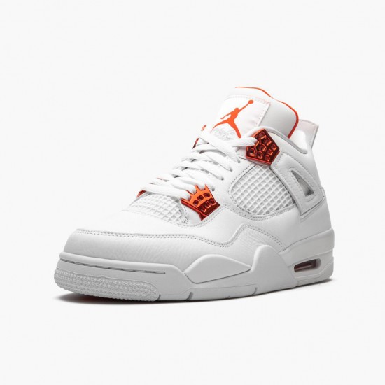 Air Jordan 4 Retro Metallic Oranžovýý CT8527 118 Bílý/Team Oranžovýý-Metallic Sil AJ4 Jordánské boty