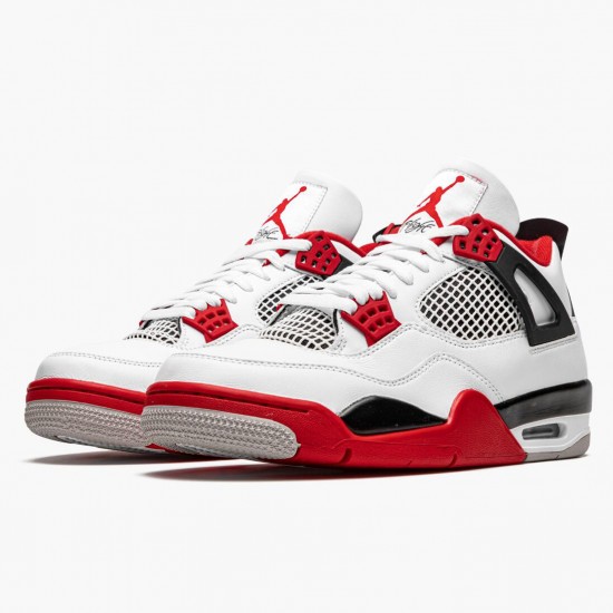 Air Jordan 4 Retro OG Fire Červené 2020 Pánské Jordánské boty Bílý/Fire Červené-Černá-Tech Šedá Basektball Tenisky DC7770 160