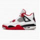 Air Jordan 4 Retro OG GS Fire Červené 2020 Pánské Jordánské boty 408452 160 Bílý/Fire Červené-Černá-Tech Šedá