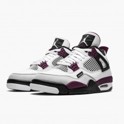 Air Jordan 4 Retro "PSG Paris Saint Germain" Pánské Jordánské boty Bílý/Neutral Šedá-Černá-Borde Basektball Tenisky CZ5624 100