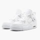 Air Jordan 4 Retro Pure Money 308497 100 Bílý/Metallic Stříbrný AJ4 Jordánské boty